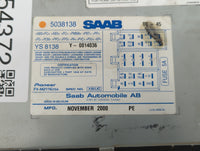 2001 Saab 9-5 Am Fm Cd Player Radio Receiver - Oemusedautoparts1.com