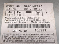 2000-2002 Subaru Legacy Radio AM FM Cd Player Receiver Replacement P/N:86201AE12A CQ-JF1910L Fits Fits 2000 2001 2002 OEM Us