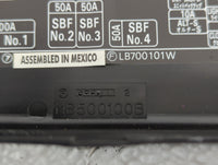 2000-2001 Subaru Legacy Fusebox Fuse Box Panel Relay Module P/N:LB700101W MB500100B Fits Fits 2000 2001 OEM Used Auto Parts 