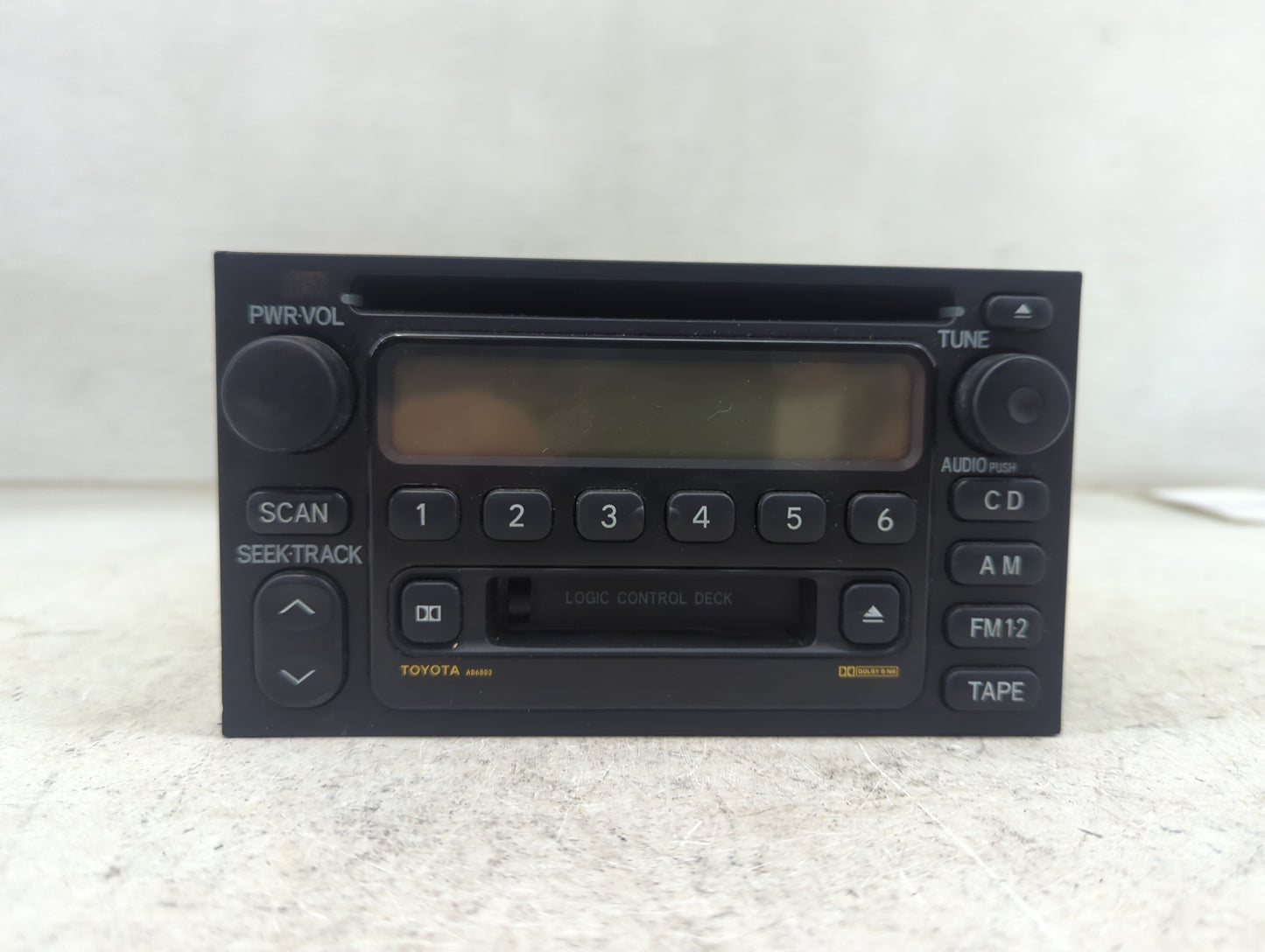 2001 Toyota Camry Radio AM FM Cd Player Receiver Replacement P/N:A56803 86120-0B110, 09357129 Fits Fits 2002 2003 OEM Used A