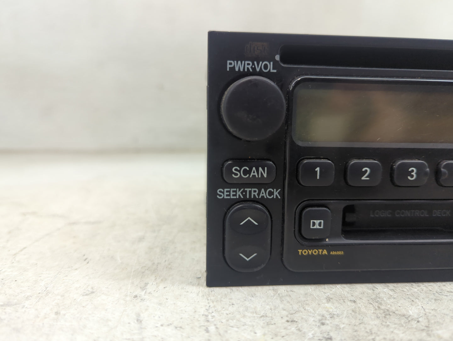 2001 Toyota Camry Radio AM FM Cd Player Receiver Replacement P/N:A56803 86120-0B110, 09357129 Fits Fits 2002 2003 OEM Used A