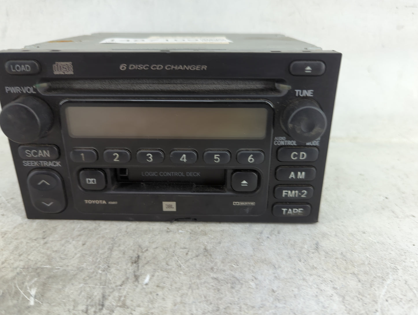 2001 Toyota Camry Radio AM FM Cd Player Receiver Replacement P/N:A56817 Fits Fits 2002 2003 OEM Used Auto Parts - Oemusedaut