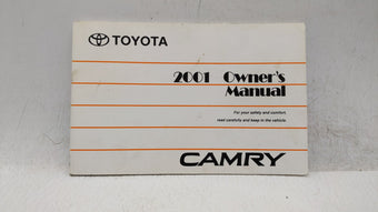 compare product 2001 Toyota Camry Owners Manual Book Guide OEM Used Auto Parts