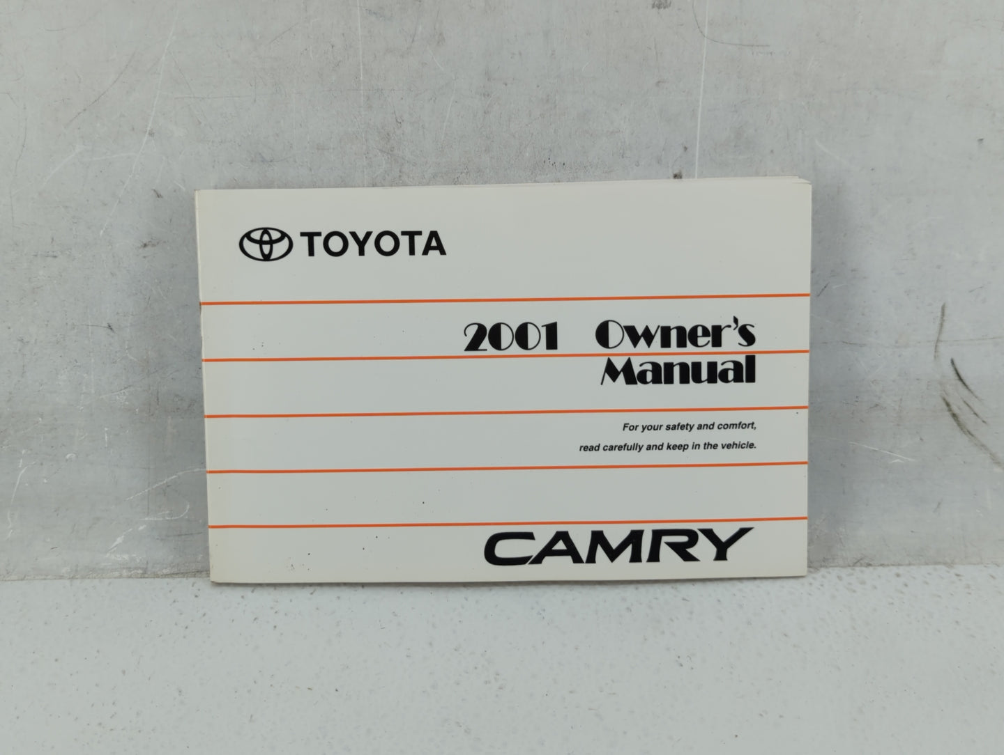 2001 Toyota Camry Owners Manual Book Guide P/N:01999-33528 OEM Used Auto Parts - Oemusedautoparts1.com