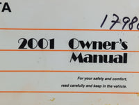 2001 Toyota Camry Owners Manual Book Guide P/N:01999-33528 OEM Used Auto Parts - Oemusedautoparts1.com