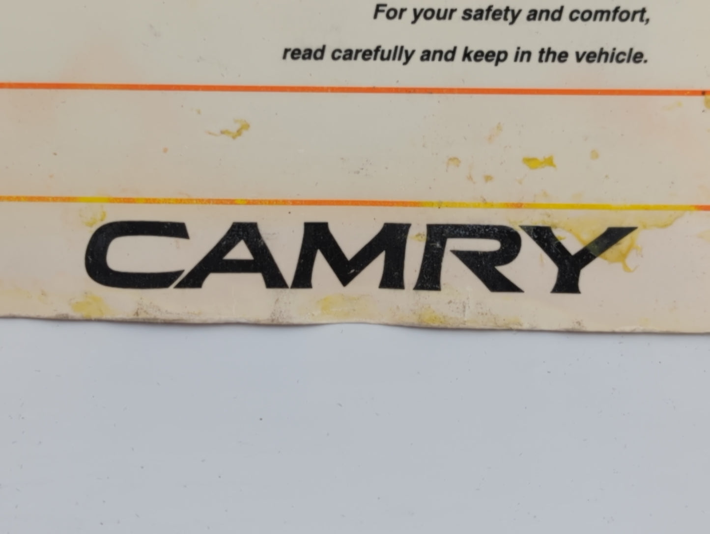 2001 Toyota Camry Owners Manual Book Guide P/N:01999-33528 OEM Used Auto Parts - Oemusedautoparts1.com
