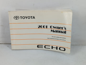 2001 Toyota Echo Owners Manual Book Guide P/N:01999-52440 OEM Used Auto Parts - Oemusedautoparts1.com