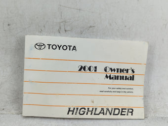 compare product 2001 Toyota Highlander Owners Manual Book Guide P/N:0M48415U 01999-48415 OEM Used Auto Parts