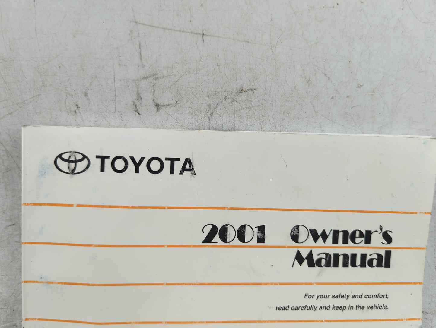 2001 Toyota Highlander Owners Manual Book Guide P/N:0M48415U 01999-48415 OEM Used Auto Parts - Oemusedautoparts1.com