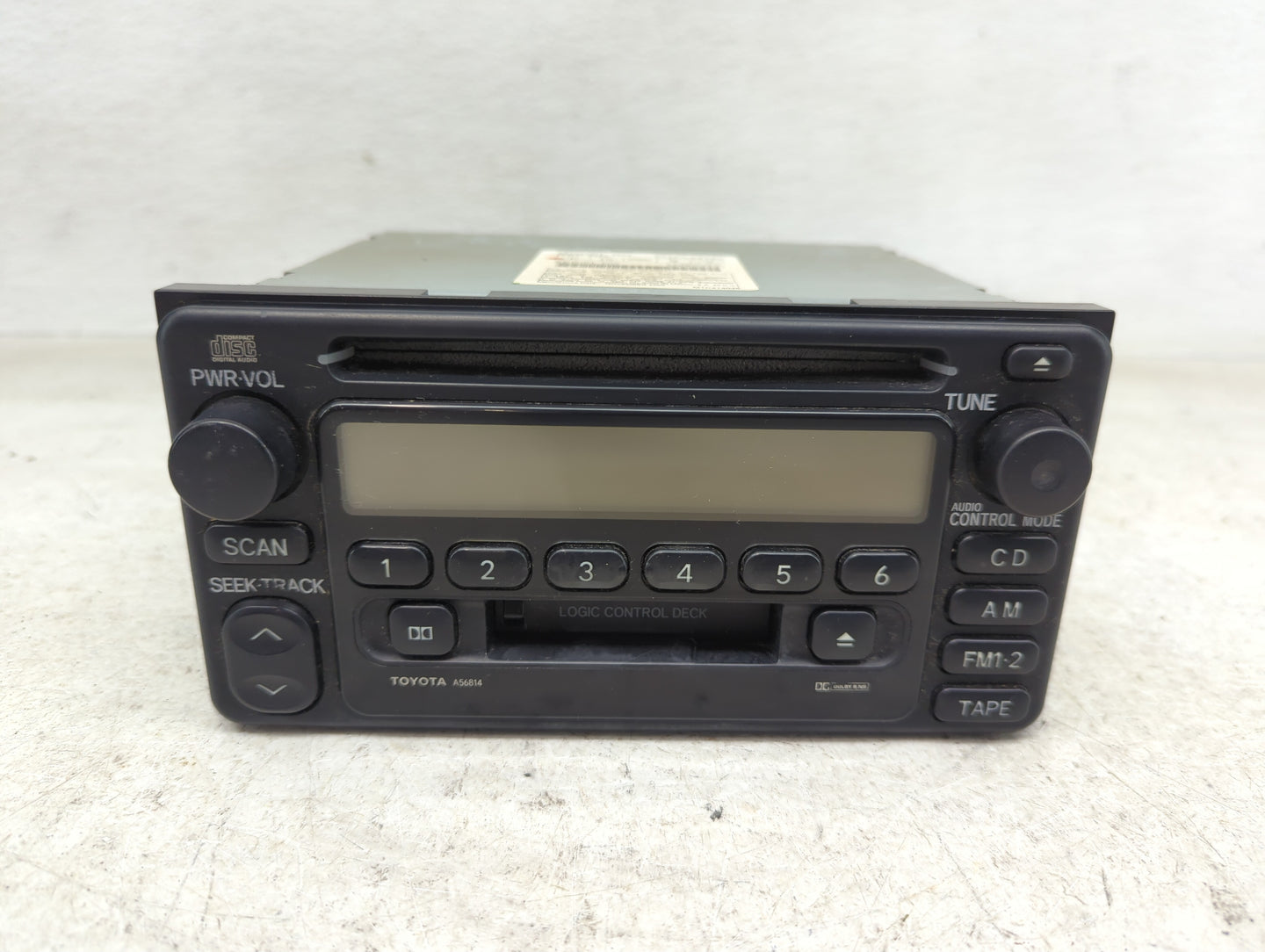 2001-2003 Toyota Highlander Radio AM FM Cd Player Receiver Replacement P/N:86120-2B680 Fits Fits 2000 2001 2002 2003 OEM Use