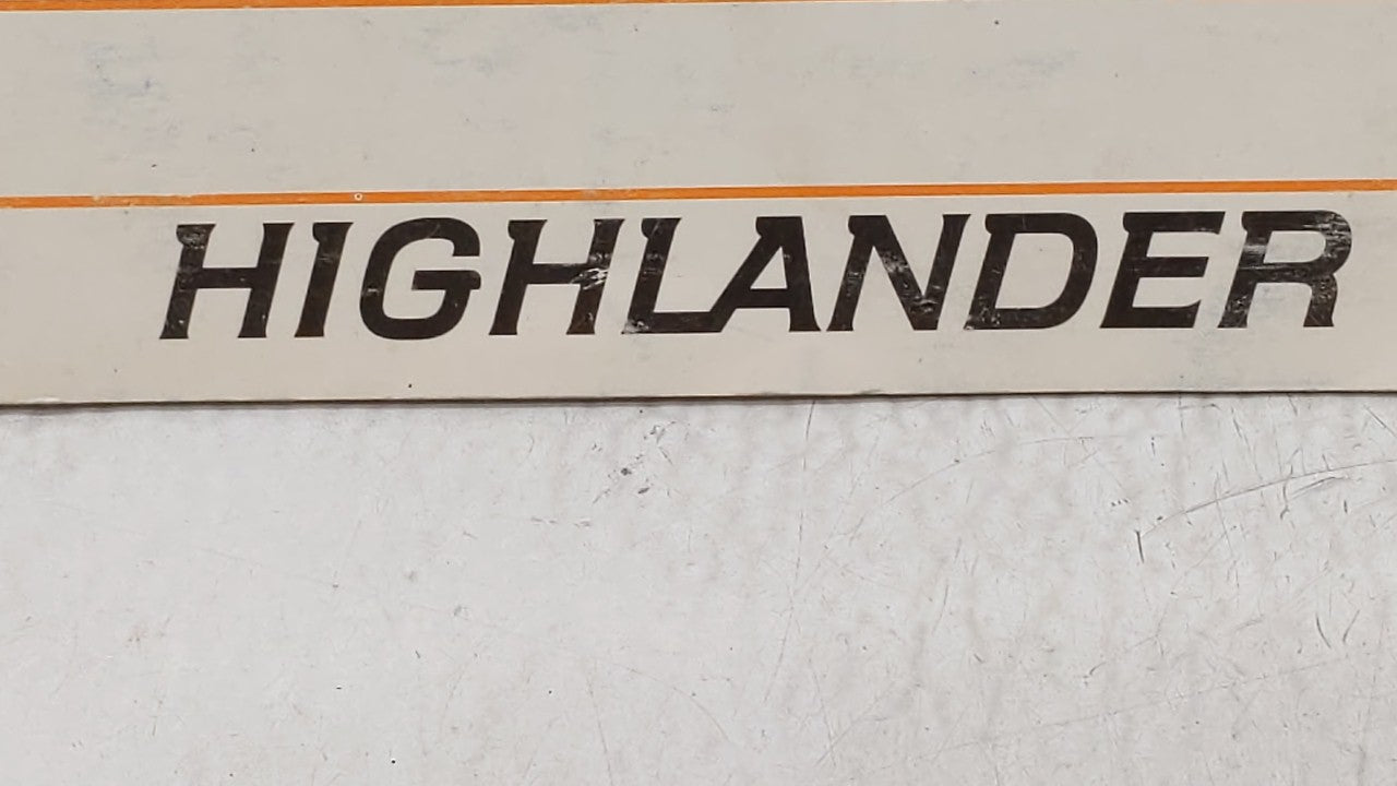 2001 Toyota Highlander Owners Manual Book Guide OEM Used Auto Parts - Oemusedautoparts1.com