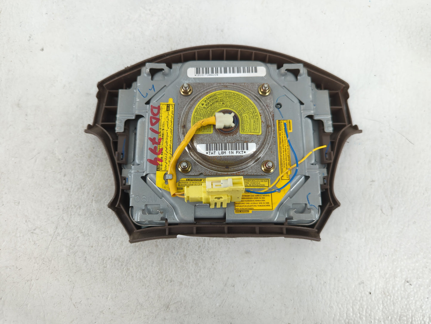 1999-2003 Toyota Sienna Air Bag Driver Left Steering Wheel Mounted Fits Fits 1999 2000 2001 2002 2003 OEM Used Auto Parts - 