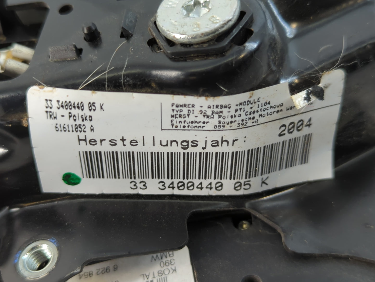 1999-2003 Toyota Sienna Air Bag Passenger Right Dashboard Oem - Oemusedautoparts1.com