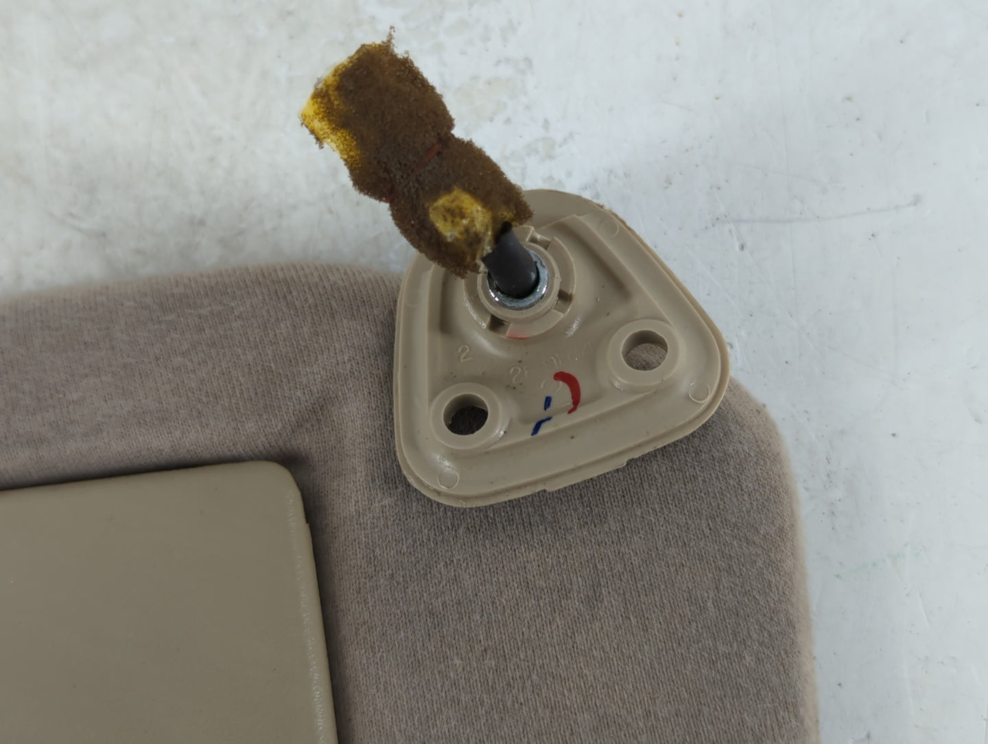 2000-2003 Toyota Solara Sun Visor Shade Replacement Passenger Right Mirror Fits Fits 2000 2001 2002 2003 OEM Used Auto Parts