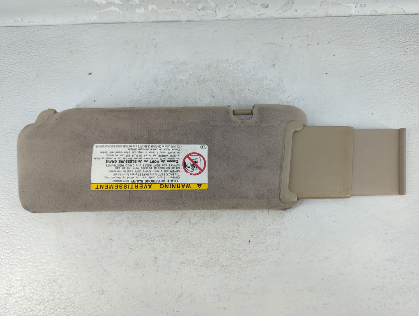 2000-2003 Toyota Solara Sun Visor Shade Replacement Passenger Right Mirror Fits Fits 2000 2001 2002 2003 OEM Used Auto Parts