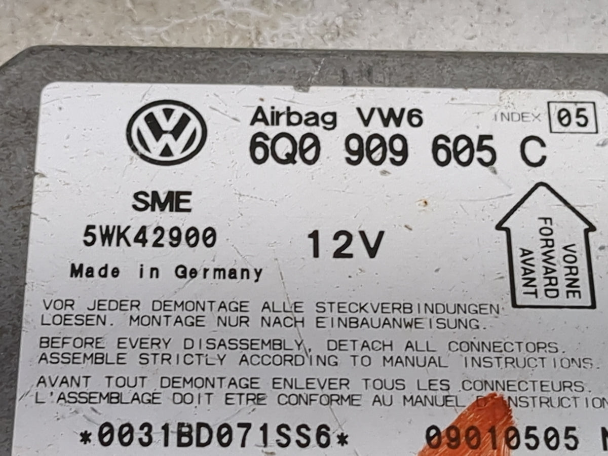 2001-2001 Volkswagen Passat Safety Restraint Srs Airbag Control Module - Oemusedautoparts1.com