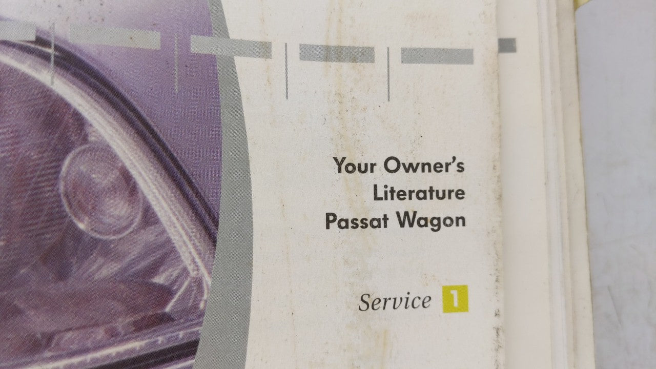 2001 Volkswagen Passat Owners Manual Book Guide OEM Used Auto Parts - Oemusedautoparts1.com