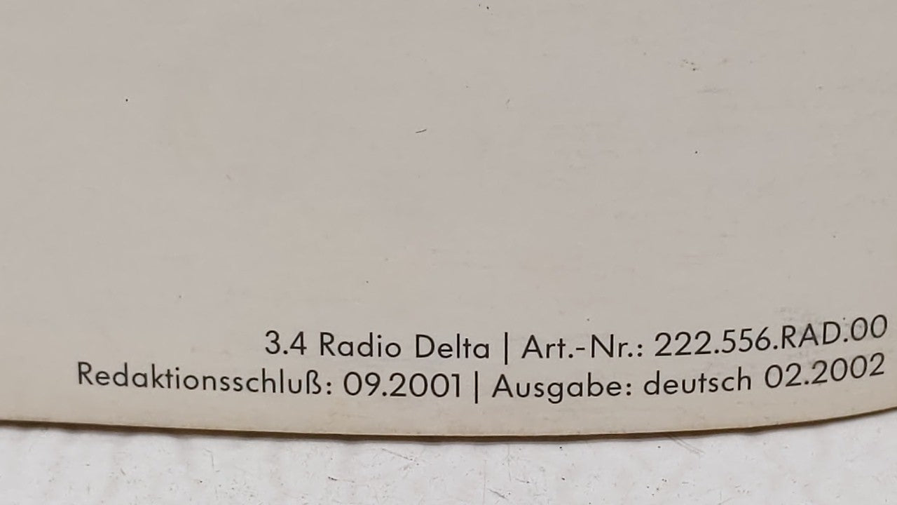 2001 Volkswagen Passat Owners Manual Book Guide OEM Used Auto Parts - Oemusedautoparts1.com