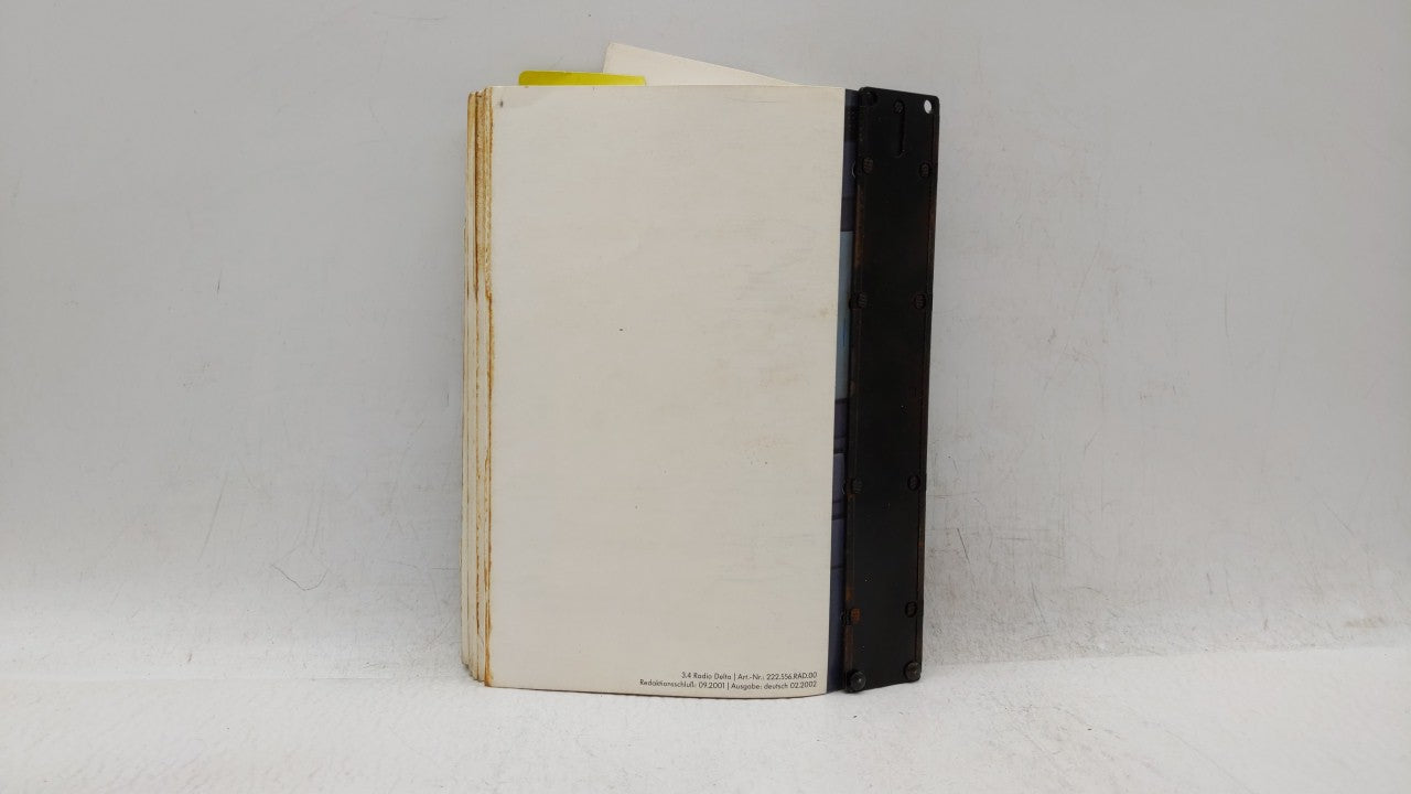 2001 Volkswagen Passat Owners Manual Book Guide OEM Used Auto Parts - Oemusedautoparts1.com