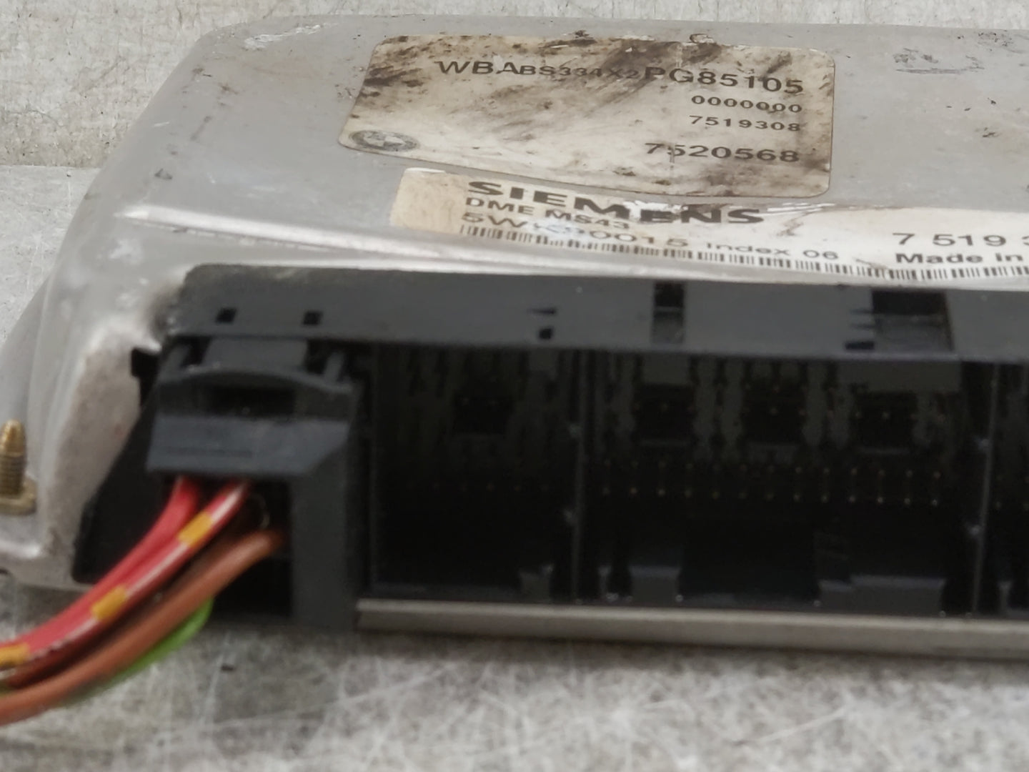 2002 Bmw 325ci PCM Engine Control Computer ECU ECM PCU OEM P/N:7519308 7520568, 5WK90015 Fits Fits 2001 2003 2004 2005 OEM U