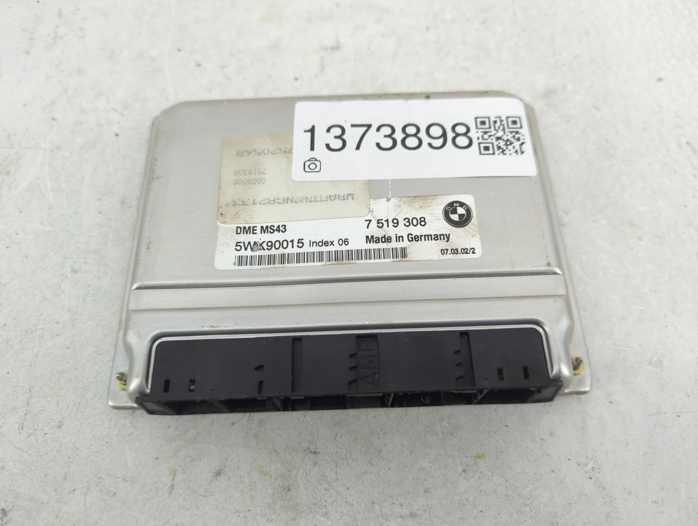2002 Bmw 325i PCM Engine Control Computer ECU ECM PCU OEM P/N:5WK90015 7519308 Fits OEM Used Auto Parts - Oemusedautoparts1.