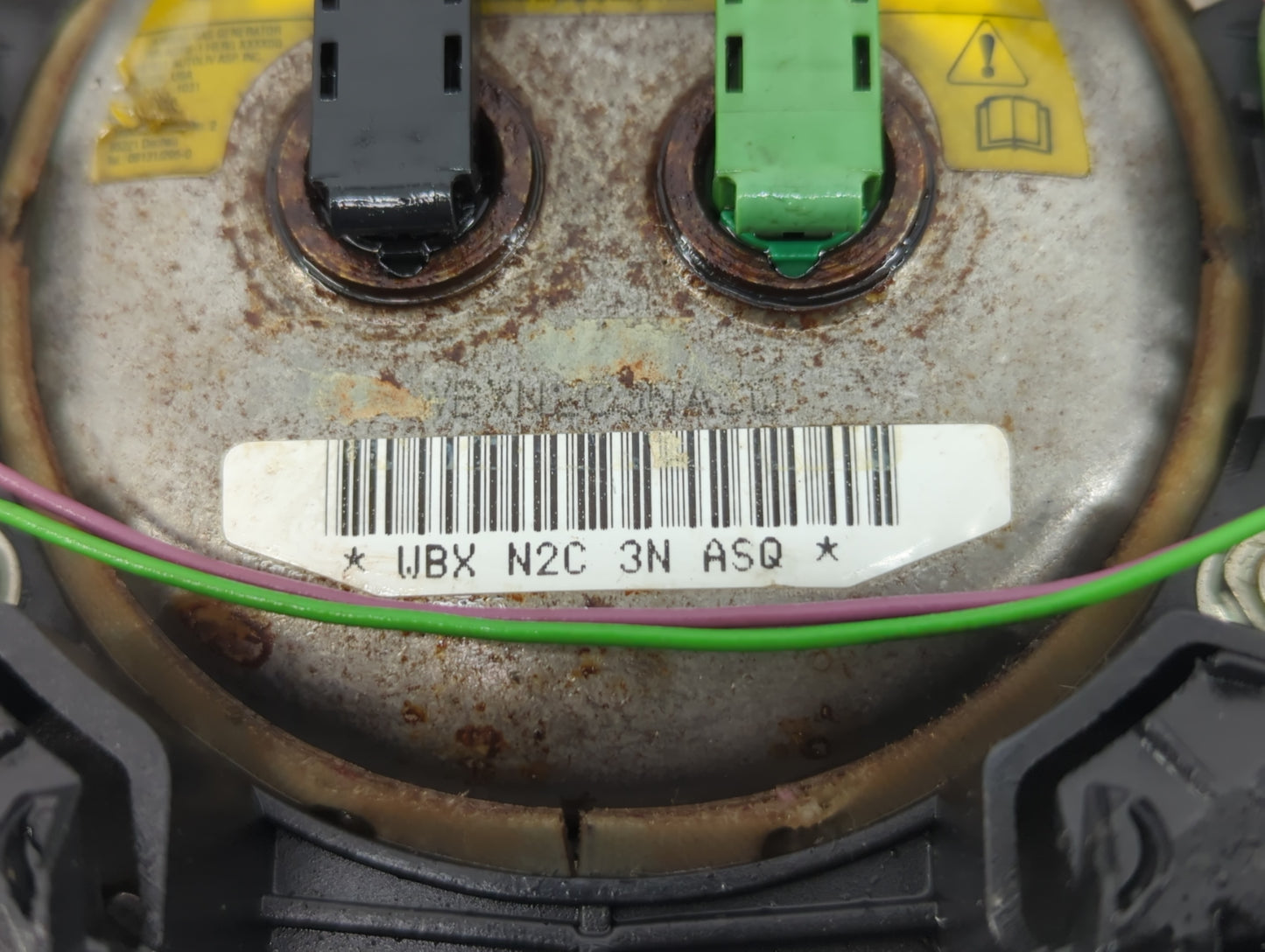 2002 Bmw 745i Air Bag Driver Left Steering Wheel Mounted Fits OEM Used Auto Parts - Oemusedautoparts1.com