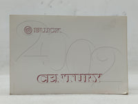 2002 Buick Century Owners Manual Book Guide OEM Used Auto Parts - Oemusedautoparts1.com