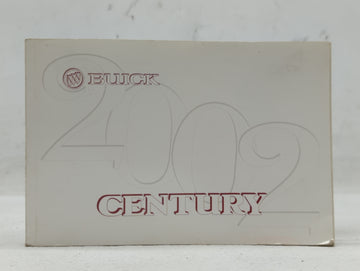 2002 Buick Century Owners Manual Book Guide OEM Used Auto Parts - Oemusedautoparts1.com