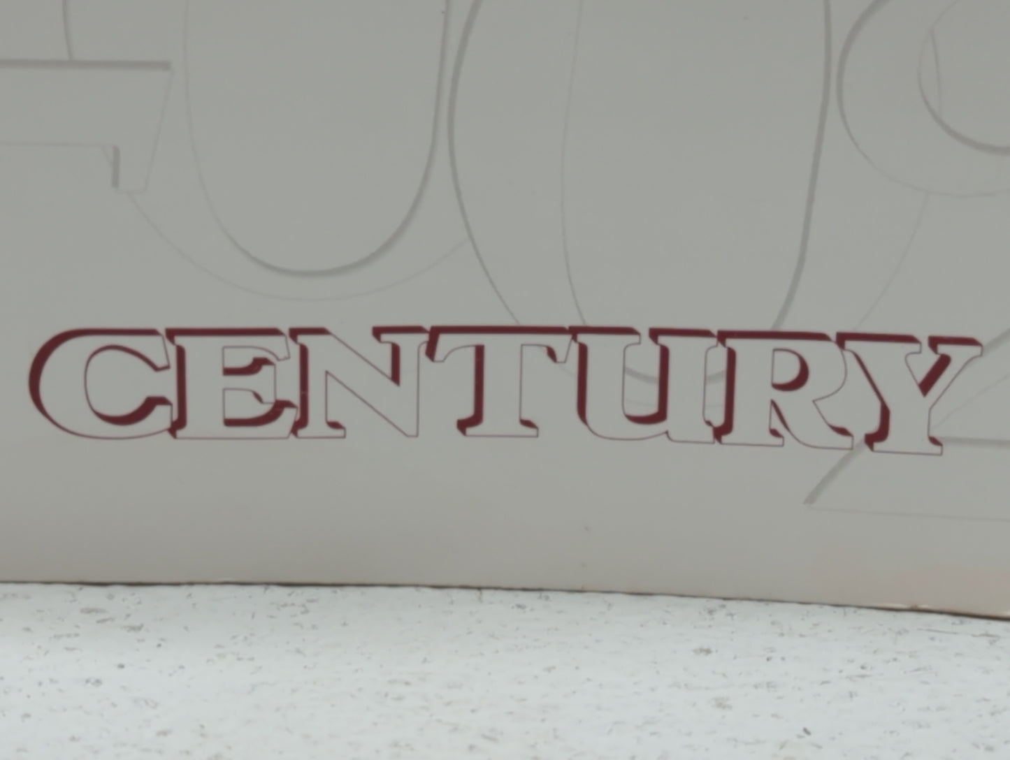 2002 Buick Century Owners Manual Book Guide OEM Used Auto Parts - Oemusedautoparts1.com