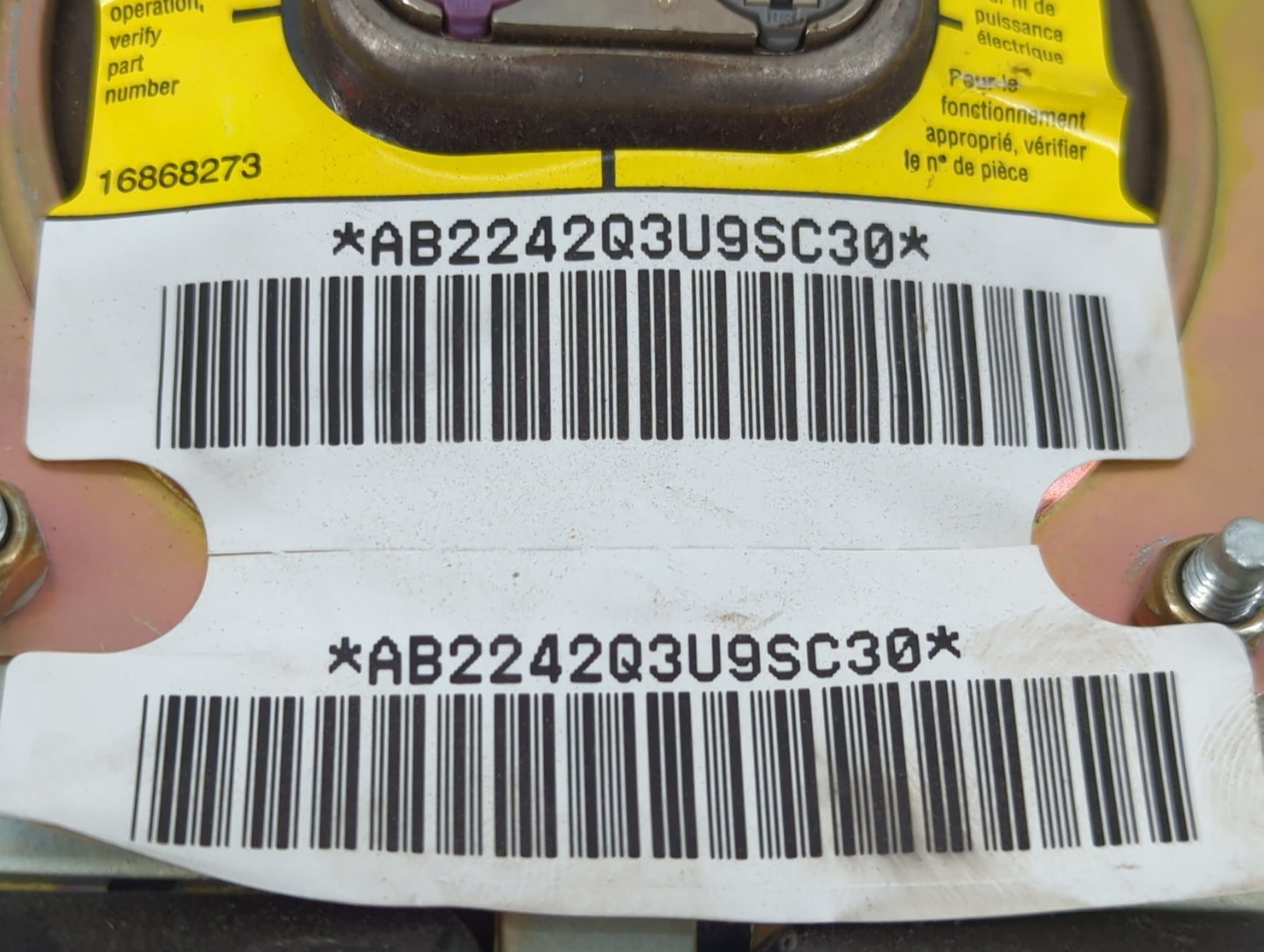 2002 Buick Lesabre Air Bag Driver Left Steering Wheel Mounted - Oemusedautoparts1.com