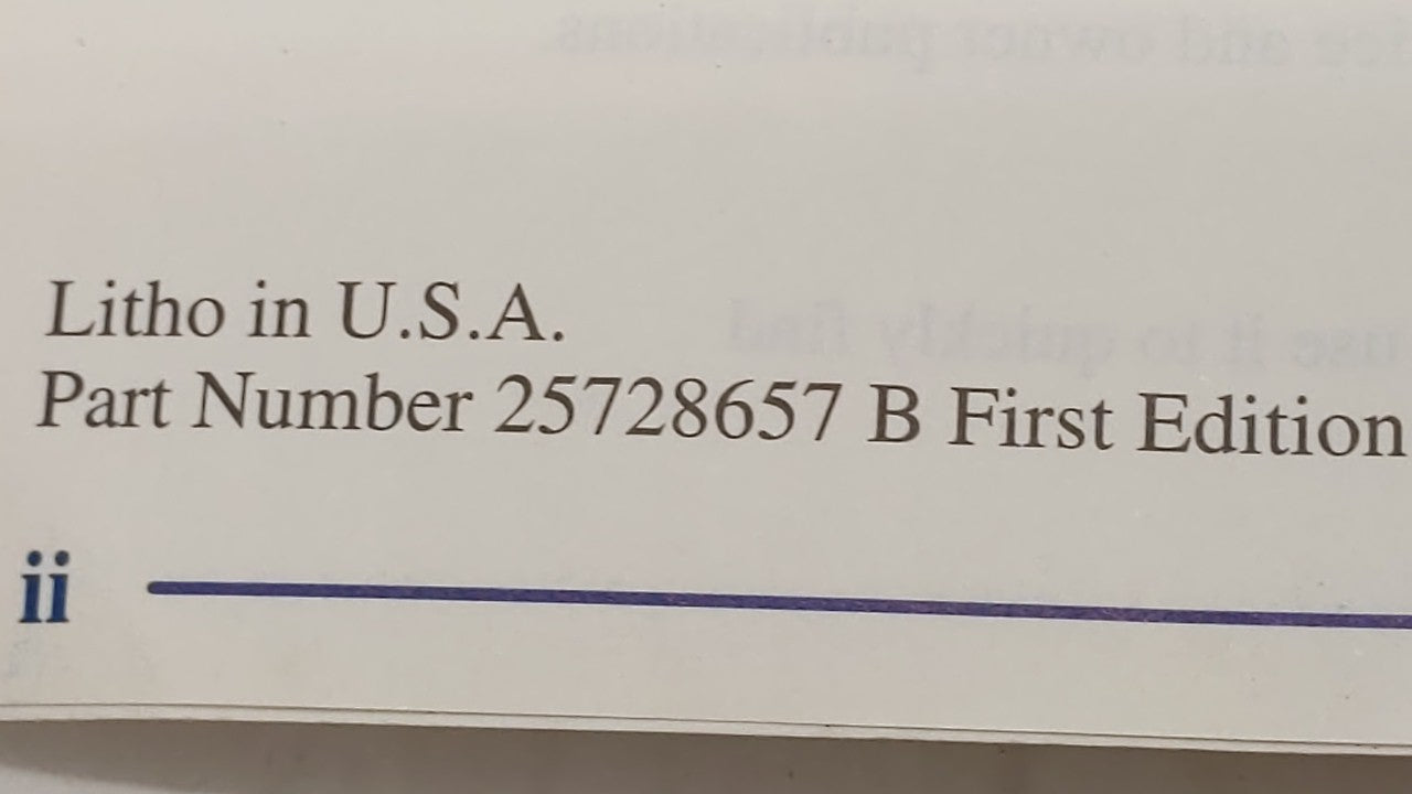 2002 Buick Lesabre Owners Manual Book Guide OEM Used Auto Parts - Oemusedautoparts1.com