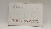 2002 Buick Rendezvous Owners Manual Book Guide OEM Used Auto Parts - Oemusedautoparts1.com