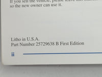2002 Cadillac Deville Owners Manual Book Guide P/N:25729638 B OEM Used Auto Parts - Oemusedautoparts1.com