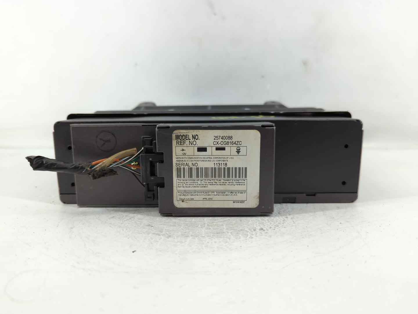 2002-2005 Cadillac Deville Radio AM FM Cd Player Receiver Replacement P/N:25740088 Fits Fits 2002 2003 2004 2005 OEM Used Au