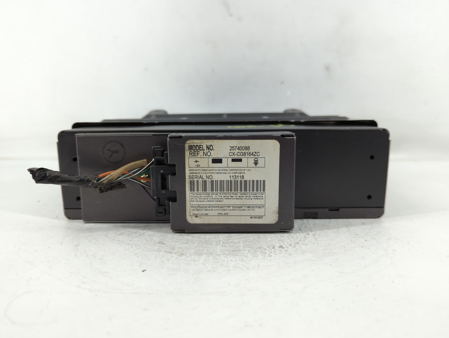 2002-2005 Cadillac Deville Radio AM FM Cd Player Receiver Replacement P/N:25740088 Fits Fits 2002 2003 2004 2005 OEM Used Au