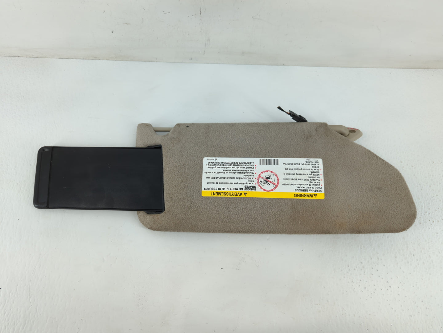 2000-2002 Cadillac Eldorado Sun Visor Shade Replacement Driver Left Mirror Fits Fits 2000 2001 2002 OEM Used Auto Parts - Oe