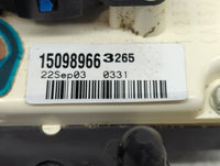 1999-2005 Chevrolet Blazer Climate Control Module Temperature AC/Heater Replacement P/N:15098966 Fits OEM Used Auto Parts - 