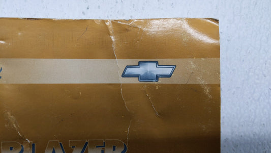 2002 Chevrolet Blazer Owners Manual Book Guide OEM Used Auto Parts