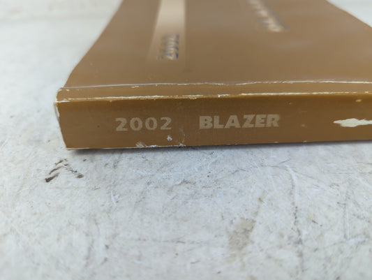 2002 Chevrolet Blazer Owners Manual Book Guide OEM Used Auto Parts