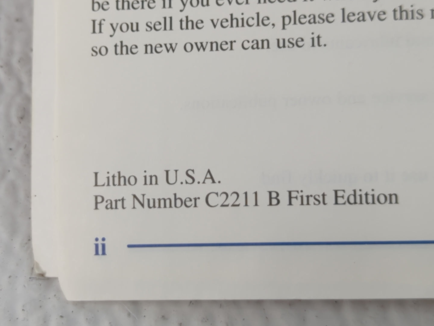 2002 Chevrolet Blazer Owners Manual Book Guide OEM Used Auto Parts - Oemusedautoparts1.com