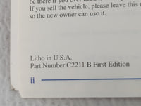 2002 Chevrolet Blazer Owners Manual Book Guide OEM Used Auto Parts - Oemusedautoparts1.com