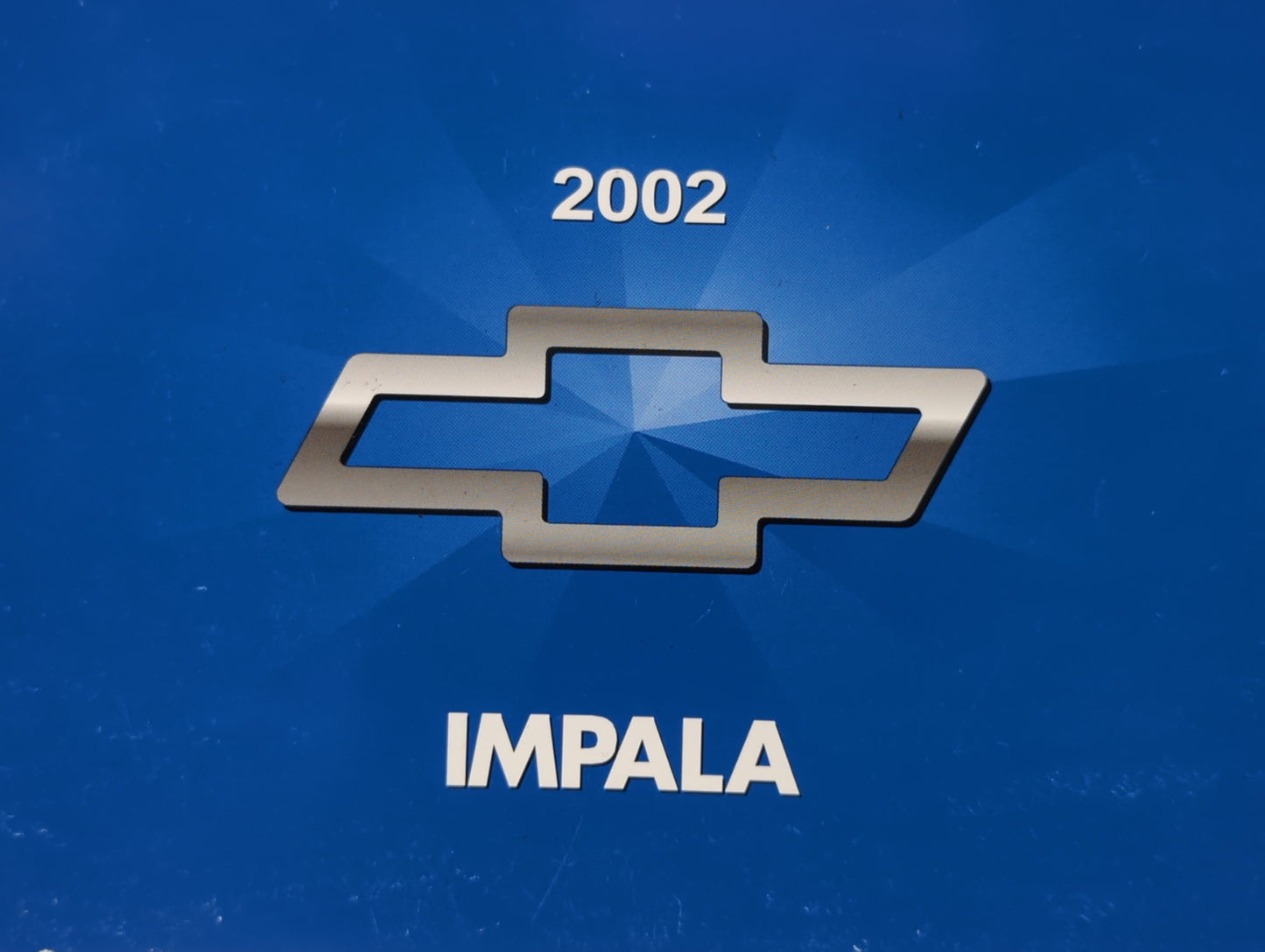 2002 Chevrolet Impala Owners Manual Book Guide P/N:10315383 OEM Used Auto Parts - Oemusedautoparts1.com