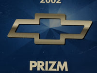2002 Chevrolet Prizm Owners Manual Book Guide OEM Used Auto Parts - Oemusedautoparts1.com