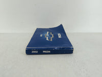 2002 Chevrolet Prizm Owners Manual Book Guide OEM Used Auto Parts - Oemusedautoparts1.com
