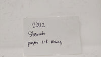 2002 Chevrolet Silverado 1500 Owners Manual Book Guide OEM Used Auto Parts - Oemusedautoparts1.com