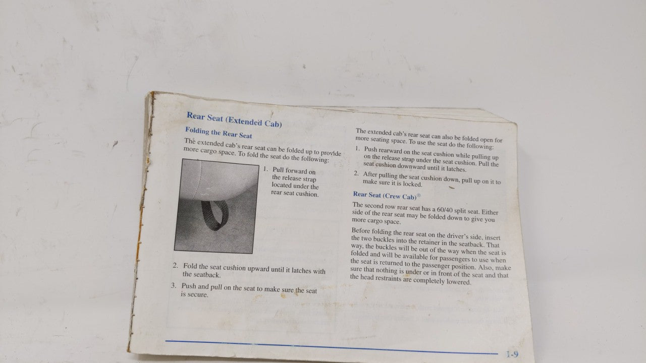 2002 Chevrolet Silverado 1500 Owners Manual Book Guide OEM Used Auto Parts - Oemusedautoparts1.com