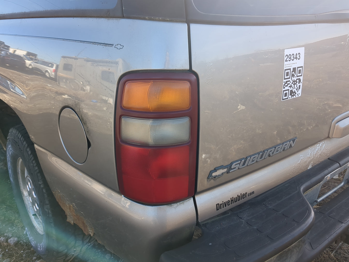 2000-2003 Chevrolet Suburban 1500 Tail Light Assembly Driver Left OEM Fits Fits 2000 2001 2002 2003 OEM Used Auto Parts - Oe