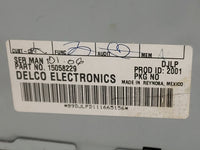 2002-2003 Chevrolet Trailblazer Radio AM FM Cd Player Receiver Replacement Fits Fits 2002 2003 OEM Used Auto Parts - Oemused