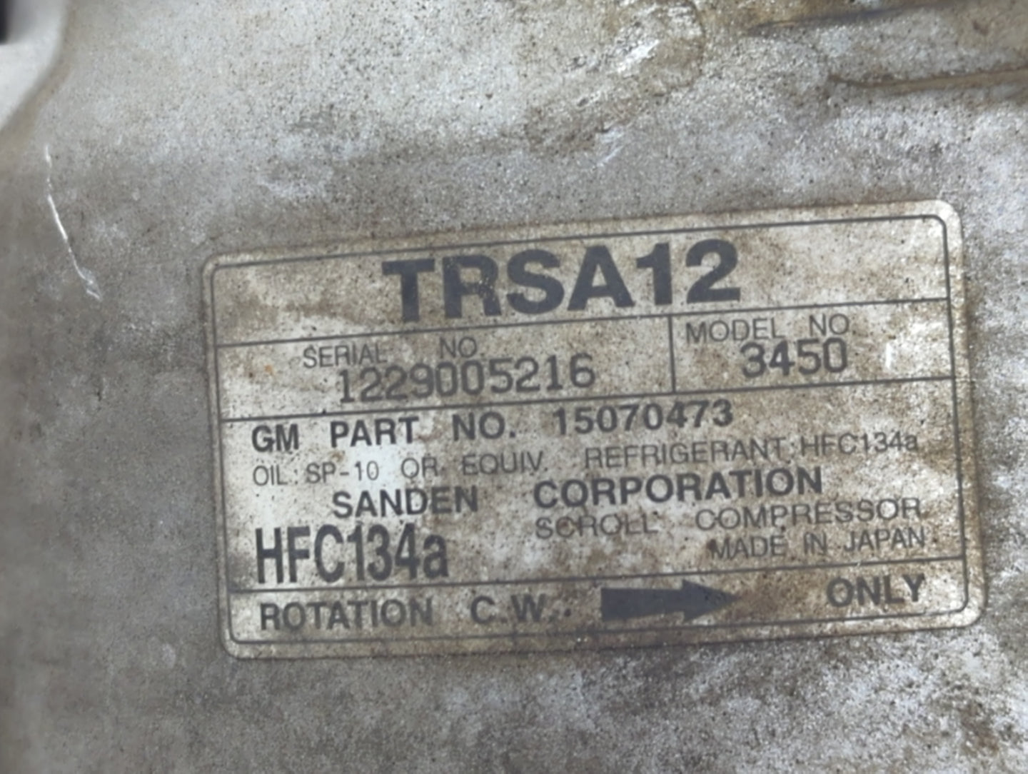 2002-2007 Chevrolet Trailblazer Air Conditioning A/c Ac Compressor Oem - Oemusedautoparts1.com