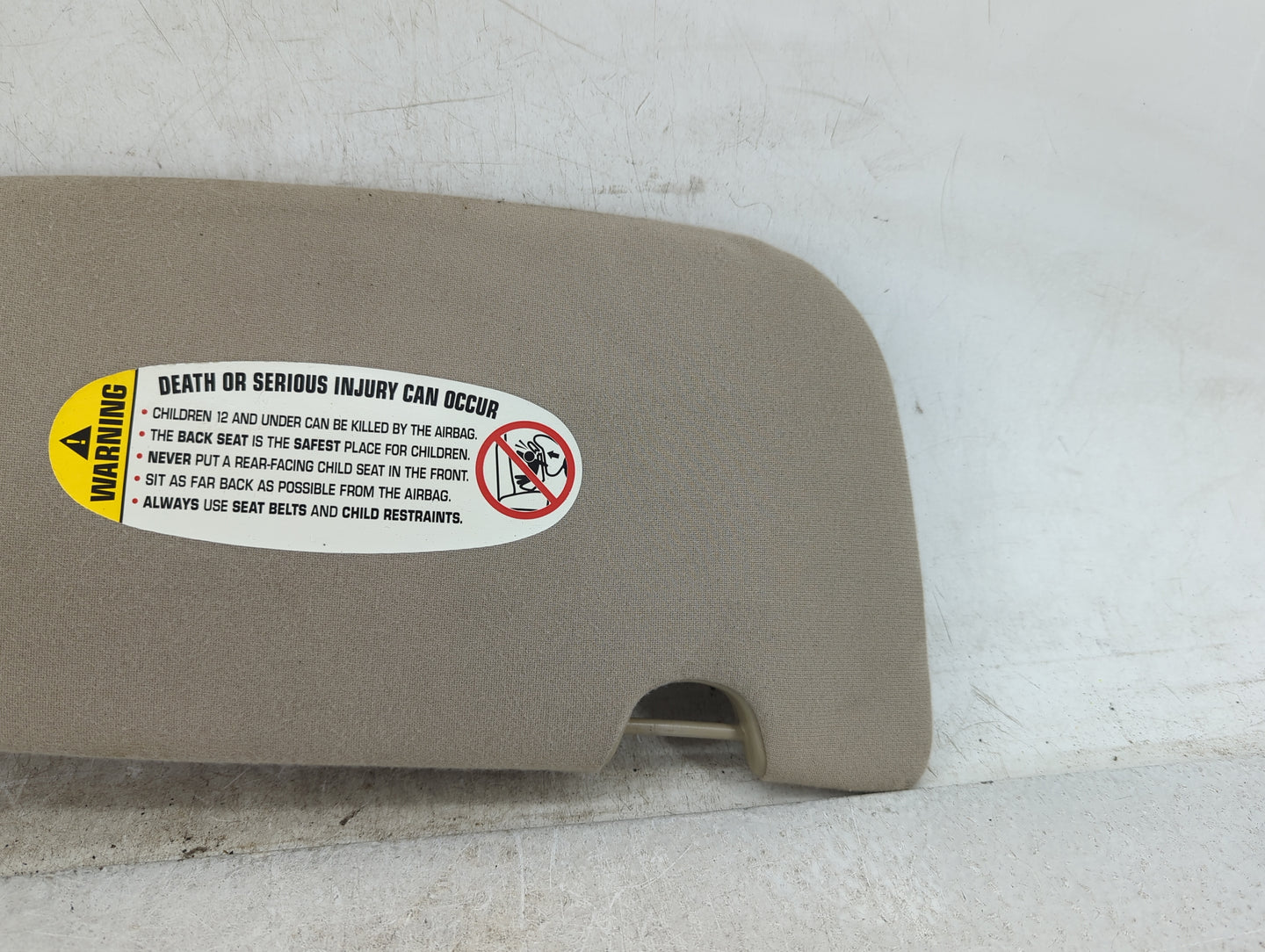 2002 Chrysler Pt Cruiser Sun Visor Shade Replacement Driver Left Mirror Fits OEM Used Auto Parts - Oemusedautoparts1.com